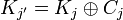~K_{j'} = K_j \oplus C_j