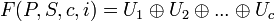                    F = U_1 \oplus U_2 \oplus ... \oplus U_c 