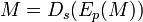 M=D_s)\,