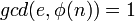 gcd) = 1 \,
