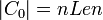 |C_0| = nLen \,