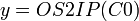 y = OS2IP \,