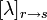 _{r \rightarrow  s} 