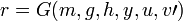\ r = G