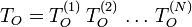 T_O=T_O^{}\,T_O^{}\,\ldots\,T_O^{}