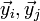 \vec y_i, \vec y_j