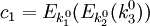 c_1 = E_{k_1^0})