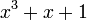 ~x^3+x+1