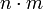 n\cdot m