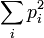 \sum_i p_i^2