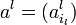 a^l=