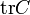 \operatorname{tr} C