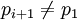 p_{i+1} \neq p_1