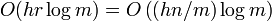 O = O\left\log m\right)