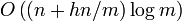 O\left\log m\right)