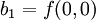  b_1 = f \,