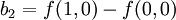  b_2 = f-f \,
