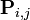 \mathbf{P}_{i,j}