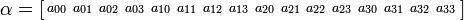 \alpha=\left  