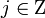 j\in\Zeta