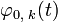  {\varphi}_{0, \;k} 