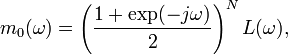  m_0=\left}{2} \right)^NL, 