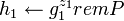 h_1 \leftarrow g_1^{z_1} rem P