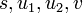 s,u_1,u_2,v\,