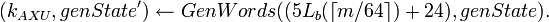  \leftarrow GenWords+24),genState).