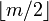 \left\lfloor m/2 \right\rfloor