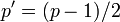p^{\prime}=/2