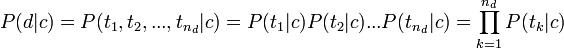 P = P = PP...P = \prod_{k=1}^{n_d} P