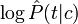 \log\hat{P}