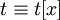 t\equiv t