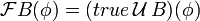 \mathcal{F}B=