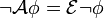  \neg \mathcal{A} \phi = \mathcal{E} \neg \phi 