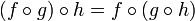 \circ h = f \circ