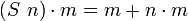  \cdot m = m + n \cdot m