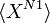  \langle X^{N1} \rangle
