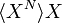 \langle X^N \rangle X 
