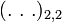\_{2,2}